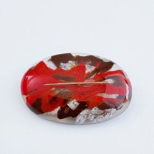 Rare Signed Pellini Resin Brooch Pin​